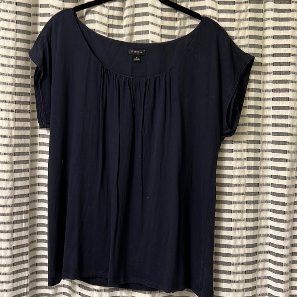 Navy Ann Taylor Blouse